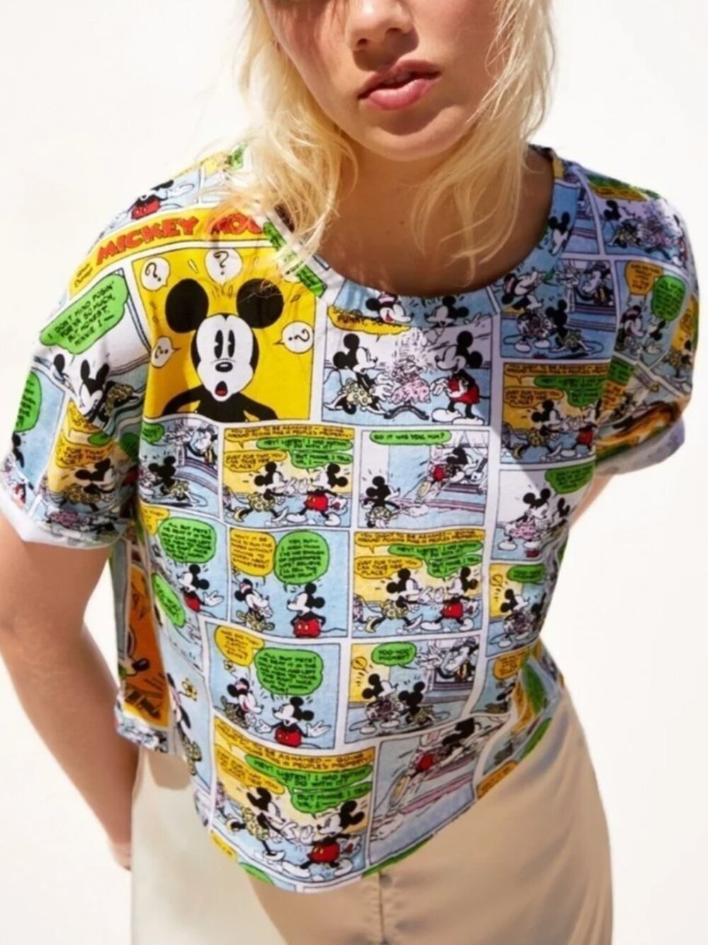 Zara x Disney Mickey Crop Top